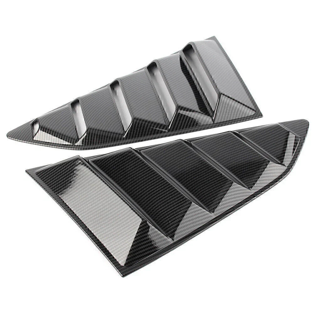 Carbon Fiber Rear Side Window Louver Covers for Chevy Camaro (2016-2018)