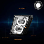 LED Halo Projector Fog Lights for Volvo VN VNL 300 400 430 740 760 (2003–2017)