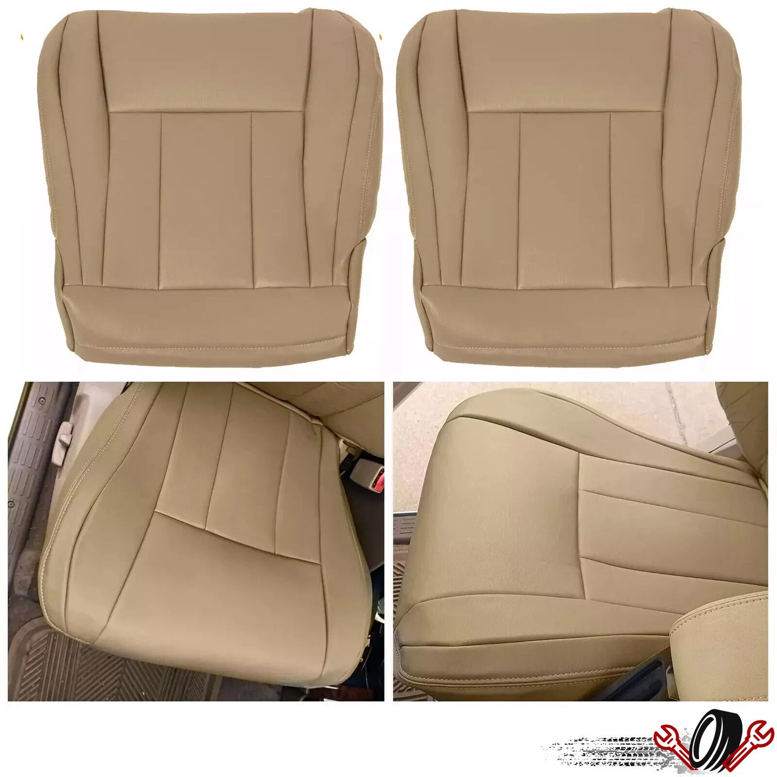 Leather Seat Covers for Toyota 4Runner (1996–2002) Front Driver Passenger