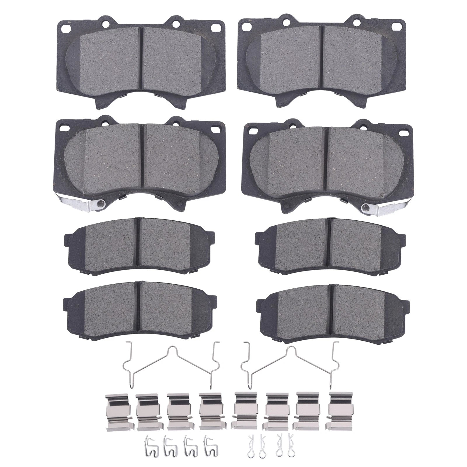 Set of 4 Ceramic Brake Pads for Toyota 4Runner FJ Cruiser Sequoia Lexus GX460 (2003–2023)
