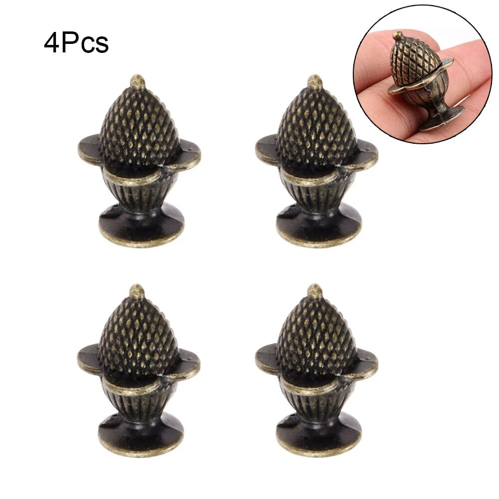 Set of 4 Strawberry Shape Drawer Pull Knobs for Cabinet Hardware