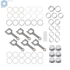 Set of 6 Connecting Rods and Pistons for BMW 3.0L L6 (2011–2017)