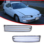 2X Clear Full White LED Signal Lights for Honda Prelude (1992–1996)