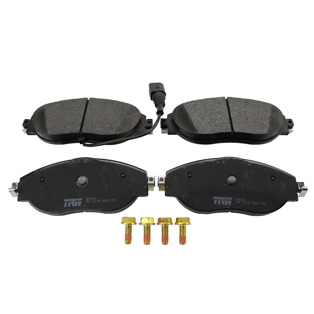 Set of 4 TRW Pro Front Low Metallic Brake Pads for Audi S3 VW CC Golf R GTI Jetta (2013–2020)