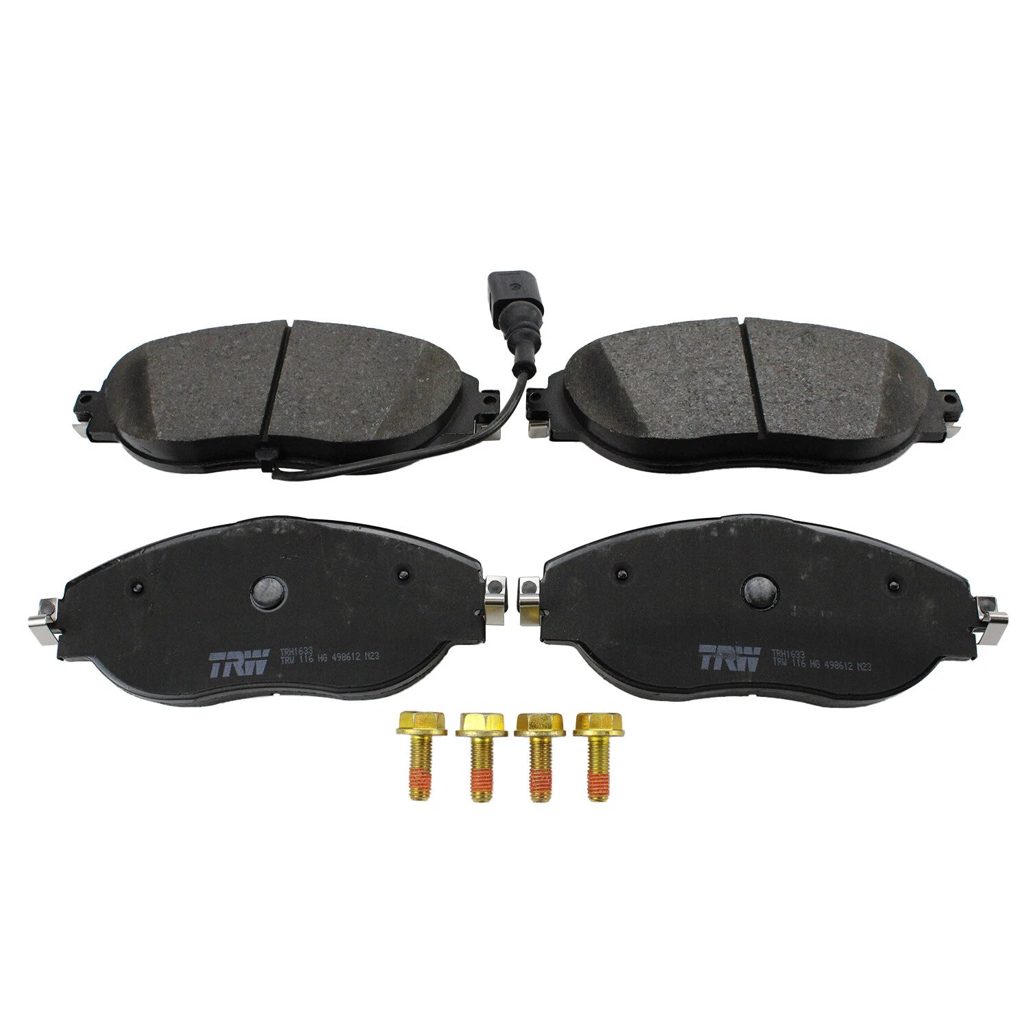 Set of 4 TRW Pro Front Low Metallic Brake Pads for Audi S3 VW CC Golf R GTI Jetta (2013–2020)