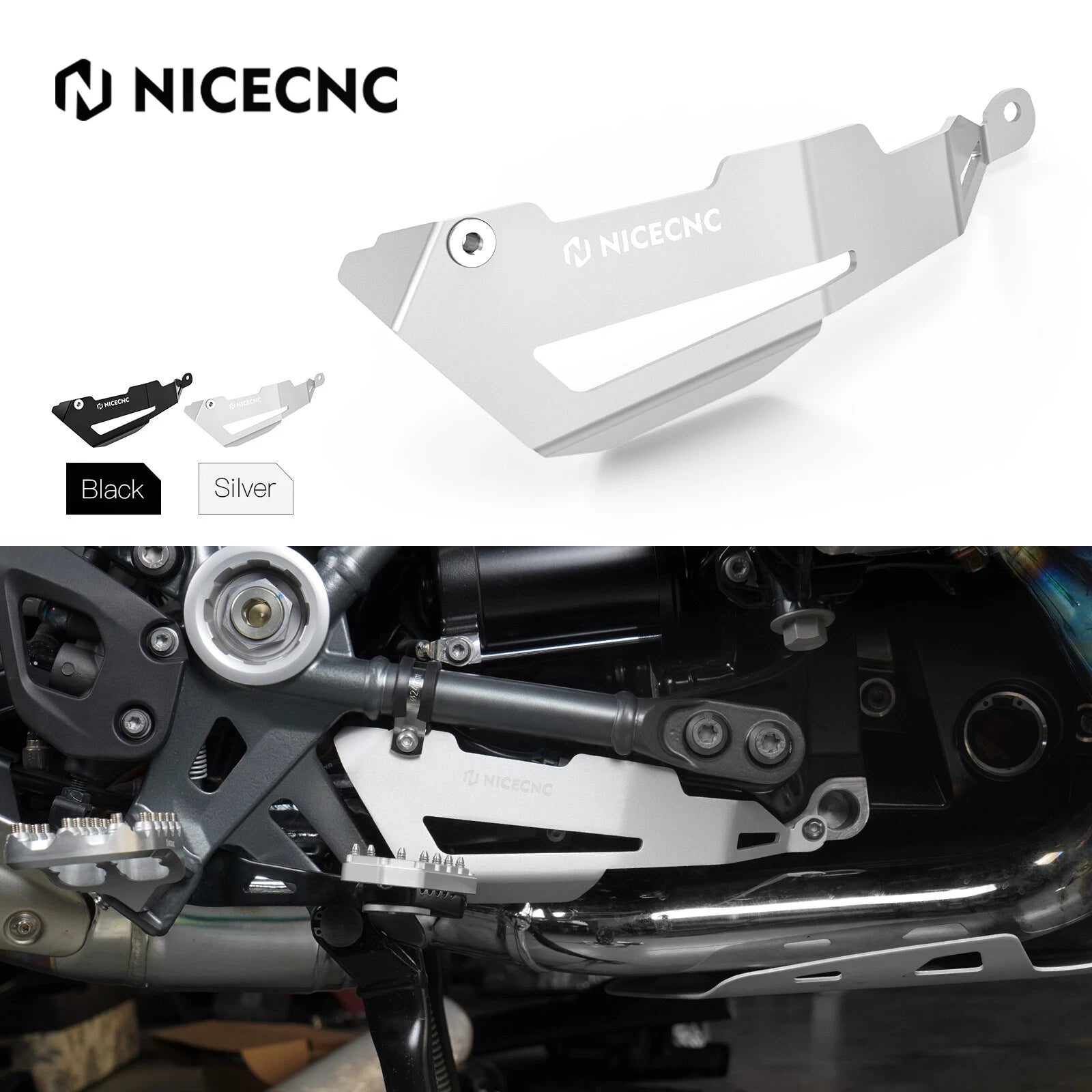 CNC Muffler Flap Control Guard for BMW R1200GS Adventure (2013–2018)