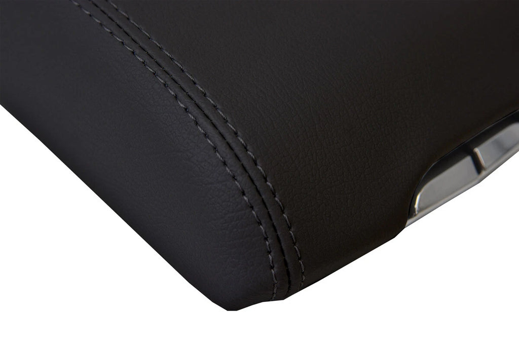 Leather Center Console Lid Armrest Cover for Cadillac SRX (2010–2016) Black