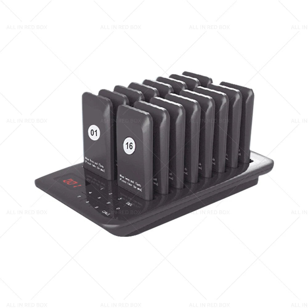 16 Buzzers Restaurant Pager System for Food Truck Cafe Club Bar