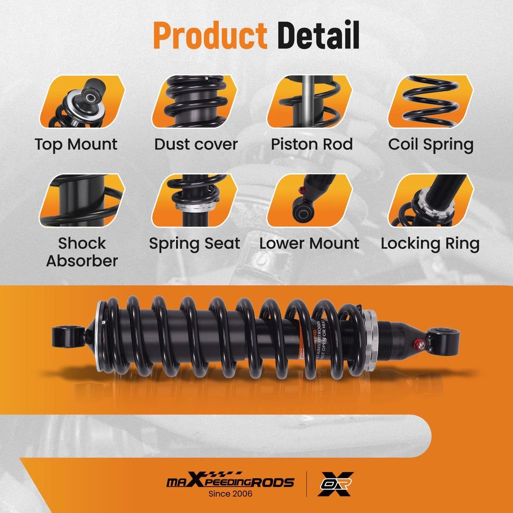 Front Shock Strut Absorbers Kit for Honda Rancher 350 4x4 ES (2000–2006)