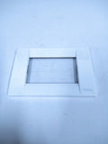 Set of 2 Vimar 16733.01 White Metal Frame Plaque Module