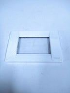 Set of 2 Vimar 16733.01 White Metal Frame Plaque Module