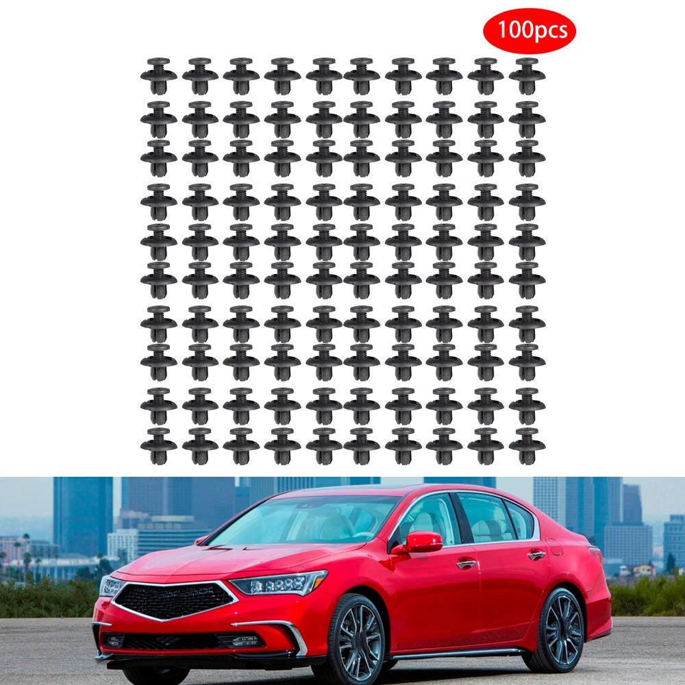 100Pcs Nylon Rivets for Honda Acura