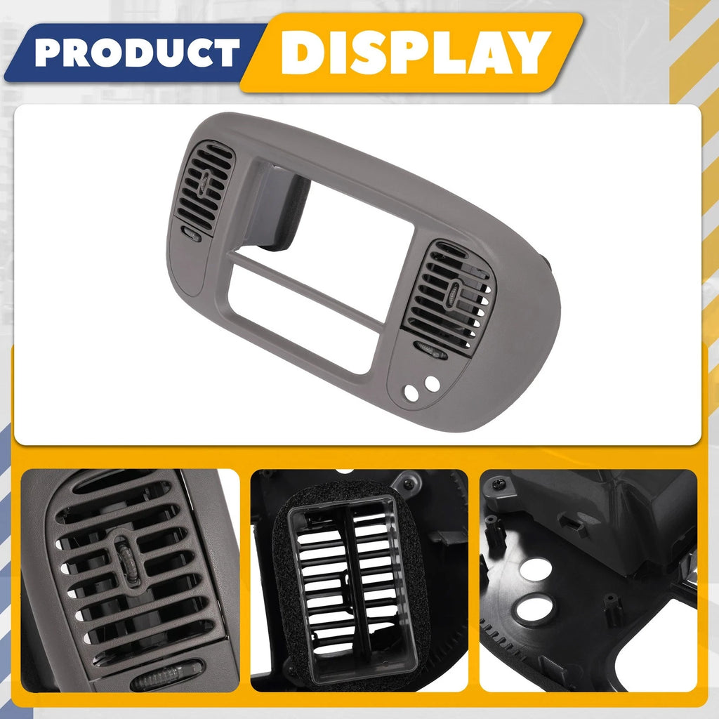 Dash Radio Bezel for Ford F-150, Expedition (1997–2003) - Gray