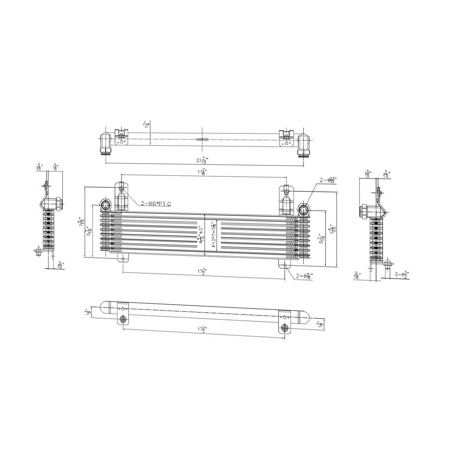 Replacement Automatic Transmission Oil Cooler Assembly for Ford Ranger (2010–2023)