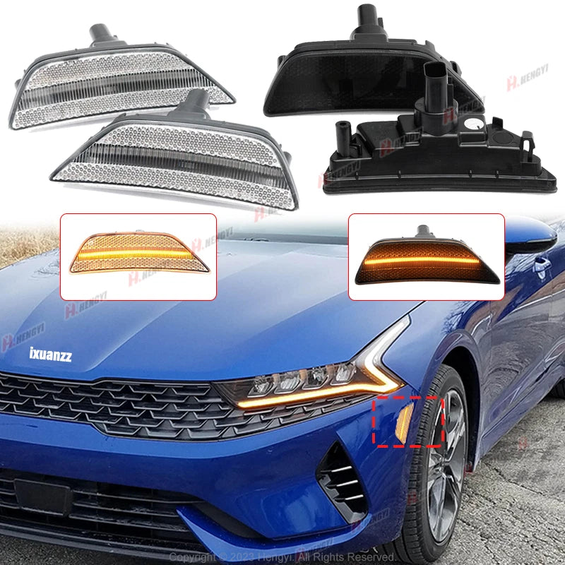 LED Side Marker Light Reflector Assembly for Kia K5 (2021–2023)