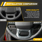 Carbon Fiber Steering Wheel Cover Trim for Ford F-150 (2021–2025)