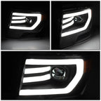 3D LED DRL Tube Bar Projector Headlights for Ford F150 (2009–2014)