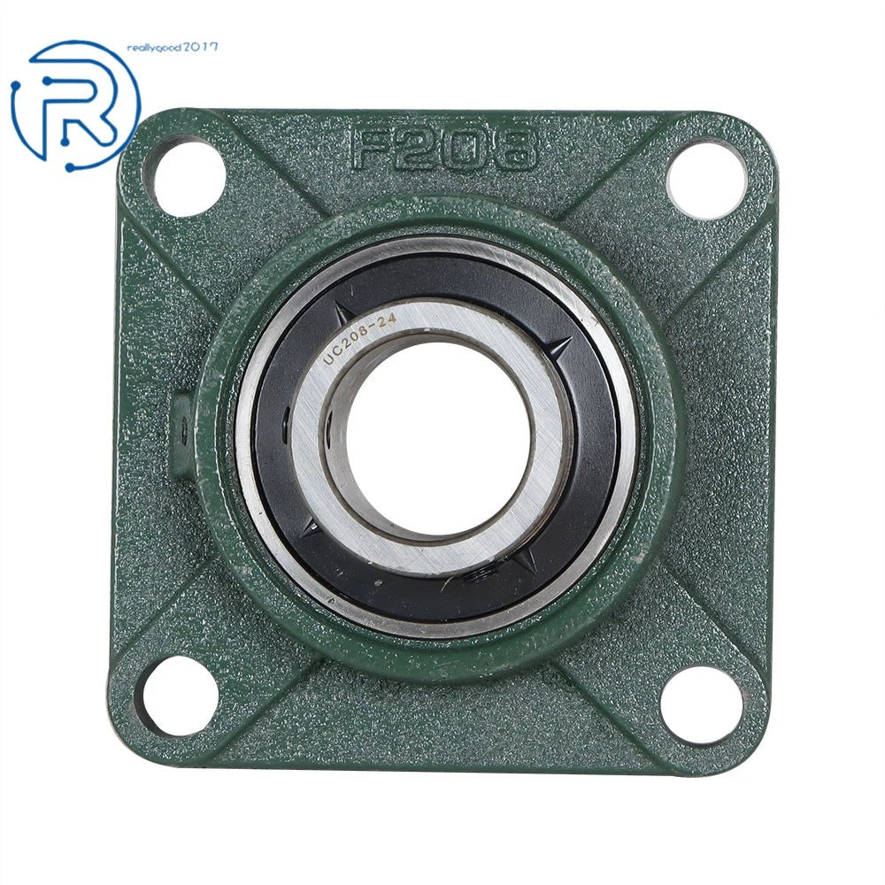 Set of 10 Pillow Block Flange Bearings for UCF208-24 (Fits Various Models)