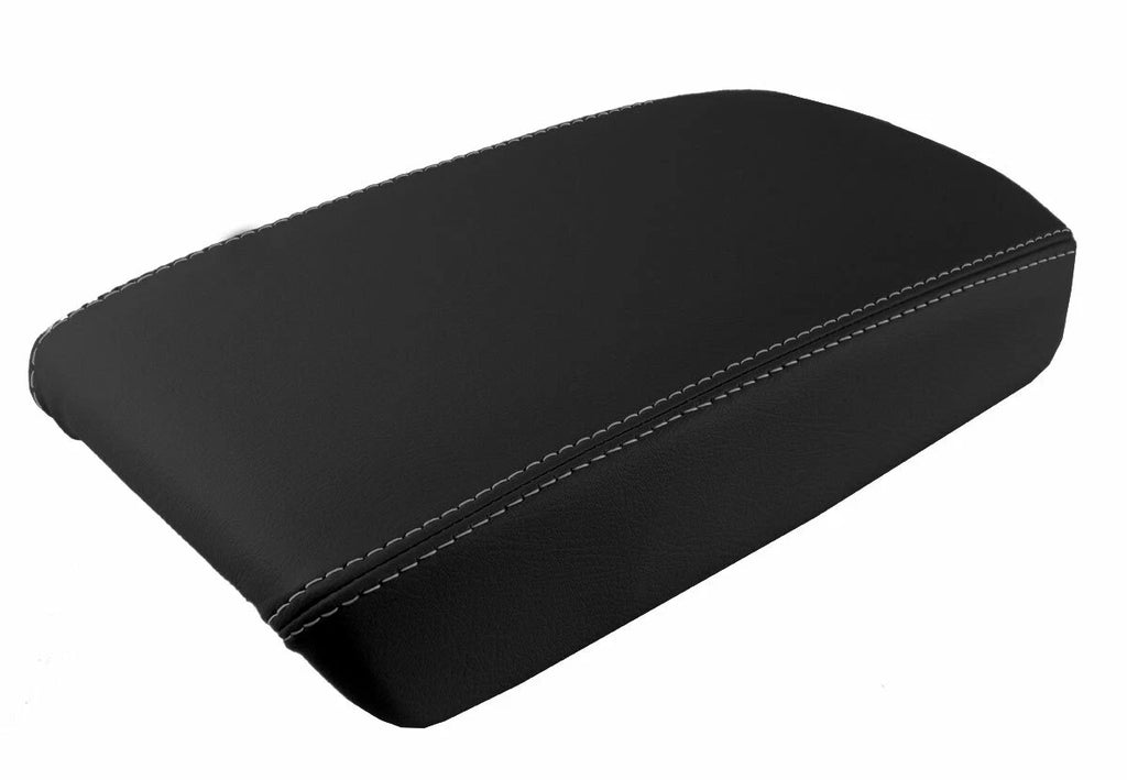 Armrest Cover for Acura TSX (2009–2014) - Leather, Gray Stitch