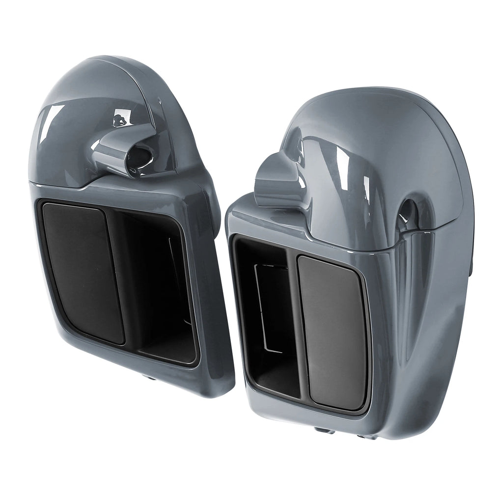 Lower Vented Fairings & Crash Bar for Harley Touring (2014–2024) Gunship Gray