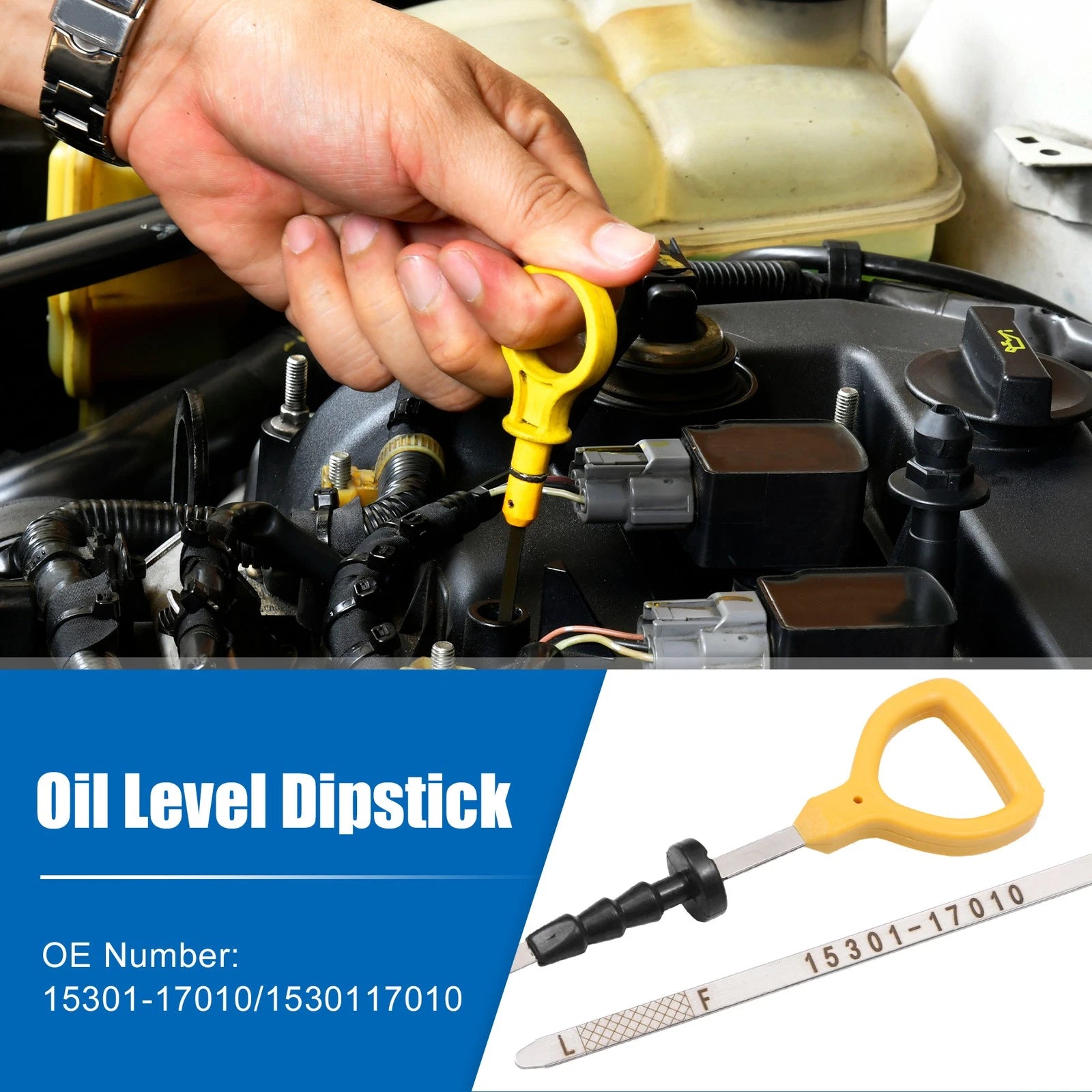 Engine Oil Level Indicator Dipstick for Toyota Land Cruiser (No. 15301-17010)