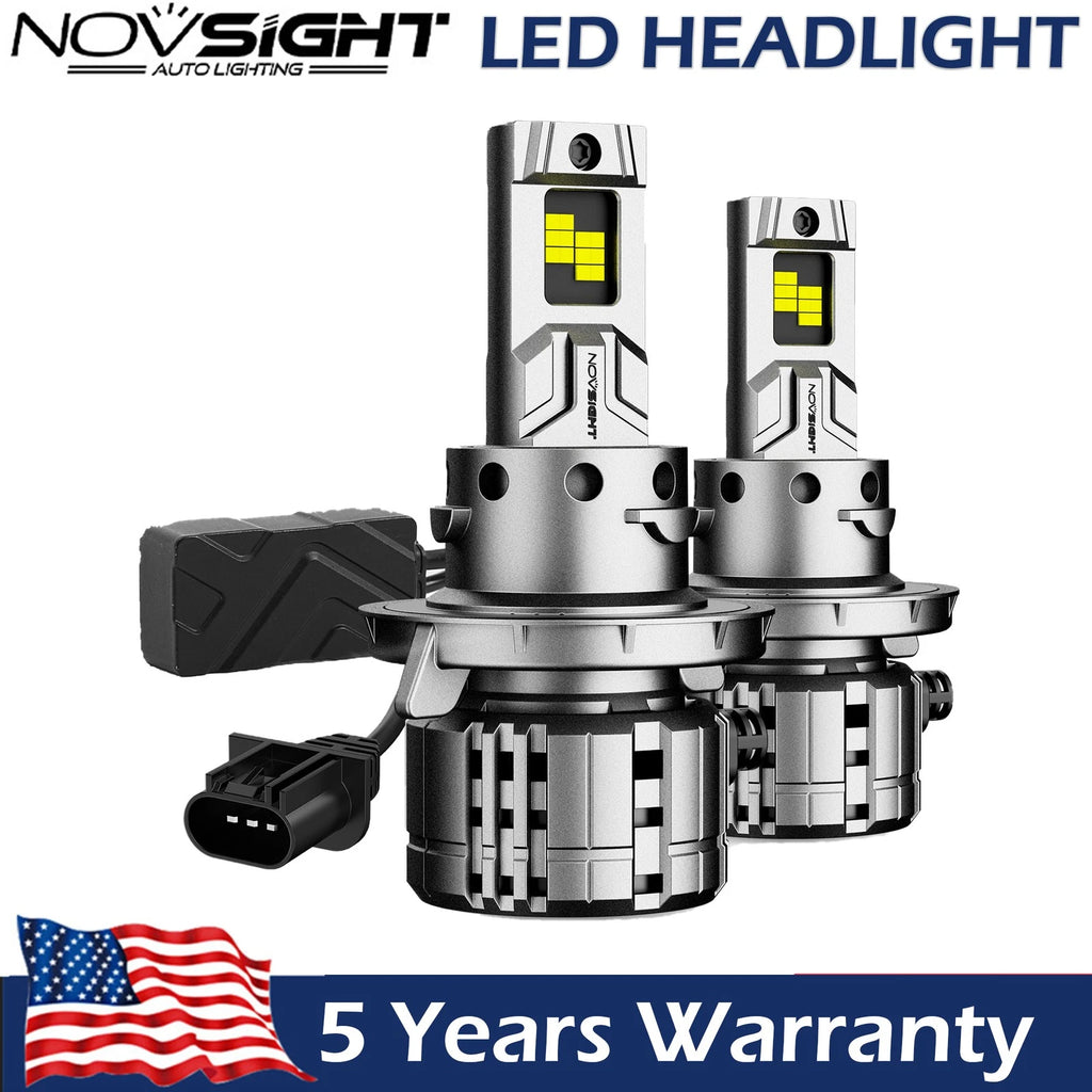 Canbus H13 9008 LED Headlight Bulbs 6500K White Hi/Lo Beam (200W, 40000LM)
