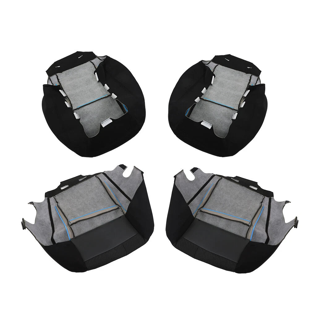Set of 2 Cloth Seat Covers for Chevy Silverado 1500 2500HD 3500HD (2007–2014)