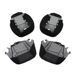 Set of 2 Cloth Seat Covers for Chevy Silverado 1500 2500HD 3500HD (2007–2014)