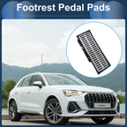 1 Pc Footrest Pedal Cover for Audi Q3 (2011–2019) Silver Tone