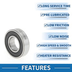6900DD Deep Groove Ball Bearing P4 for Scooter Skateboard (10x22x6mm)