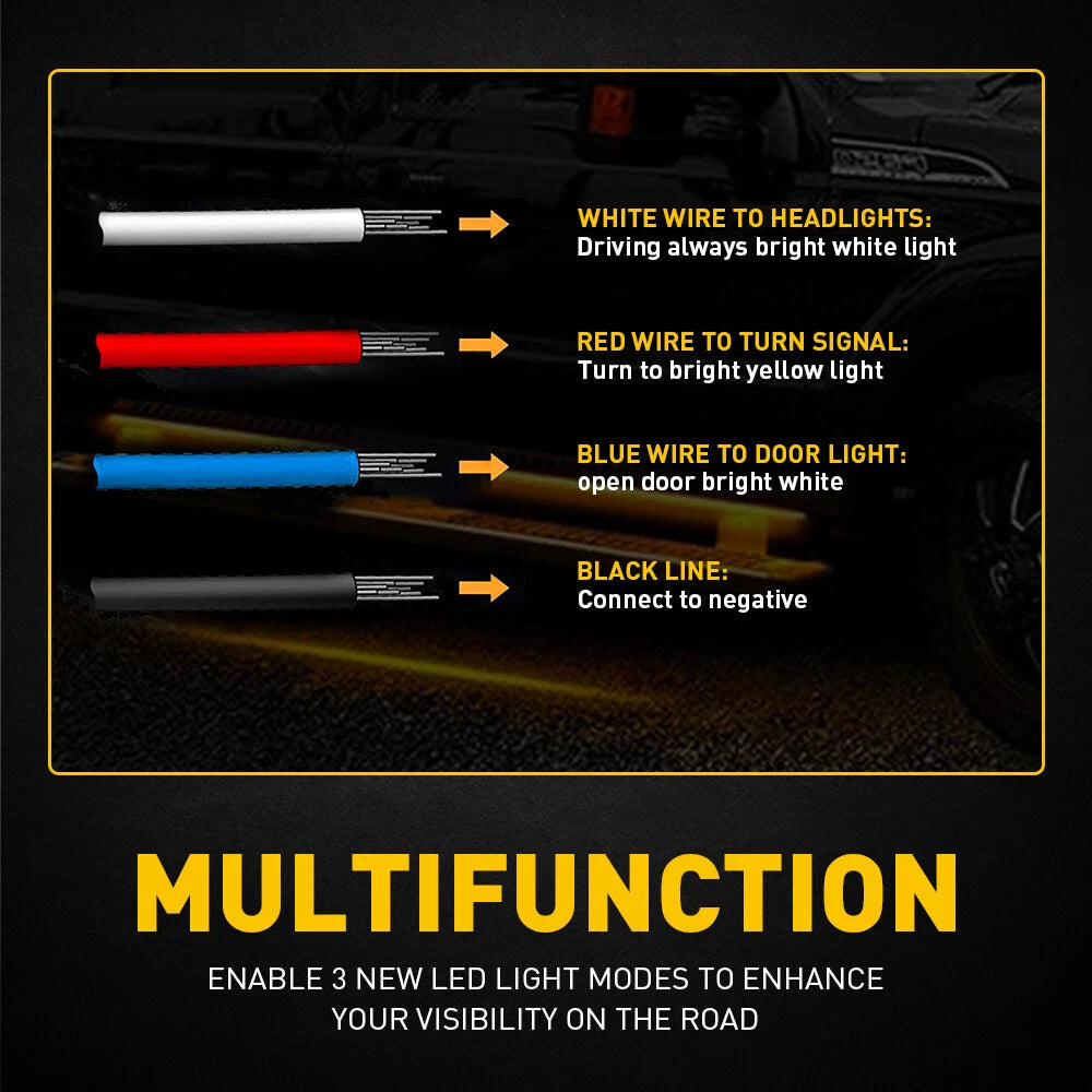 2X LED Running Board Light Strip