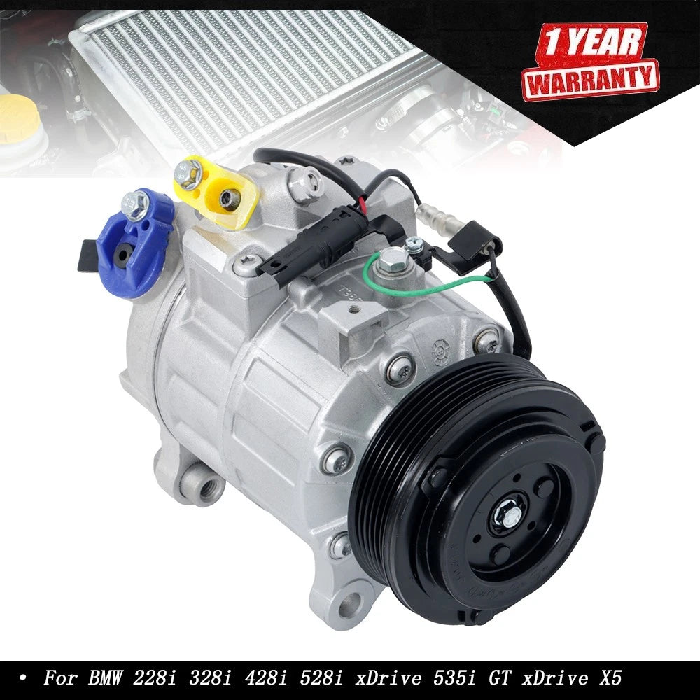 A/C Compressor for BMW 328i 2012–2016, 328 xDrive 2013–2016