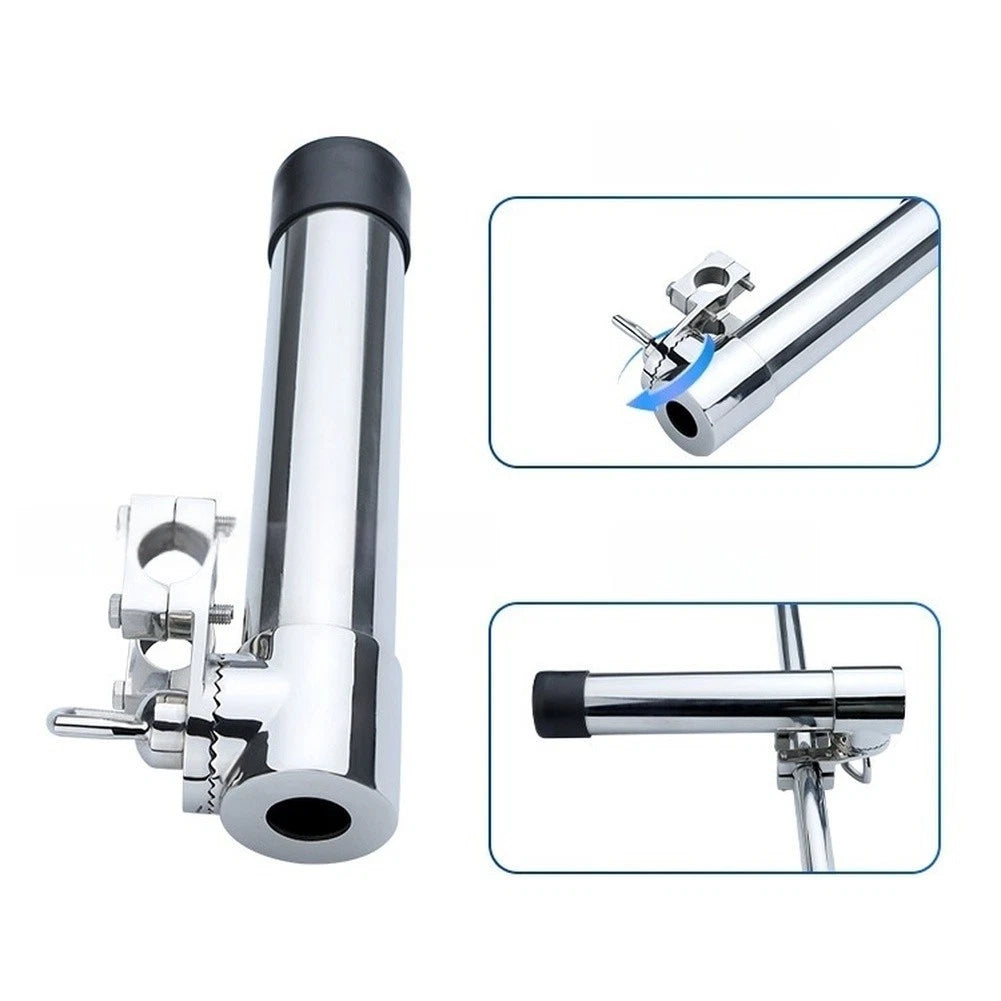 Stainless Steel Rod Holder Clamp Mount 25-32 mm for Boat (316 Grade)