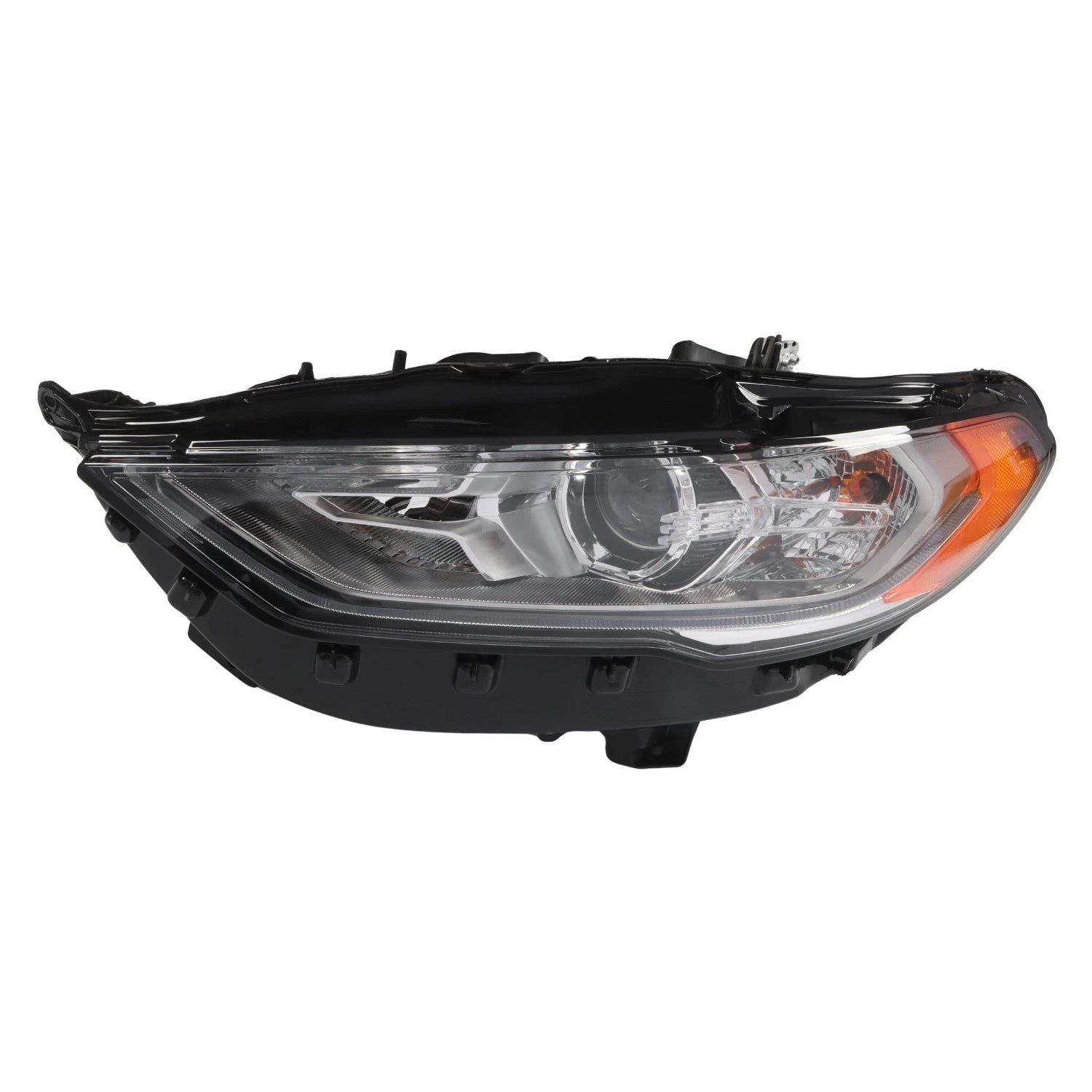 Driver Left Side Headlight Assembly for Ford Fusion (2017–2019) W/LED DRL Chrome