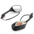 Rearview Side Mirrors w/Turn Signals for Suzuki GSXR600 GSX-R750 GSXR1000 (2002–2015)
