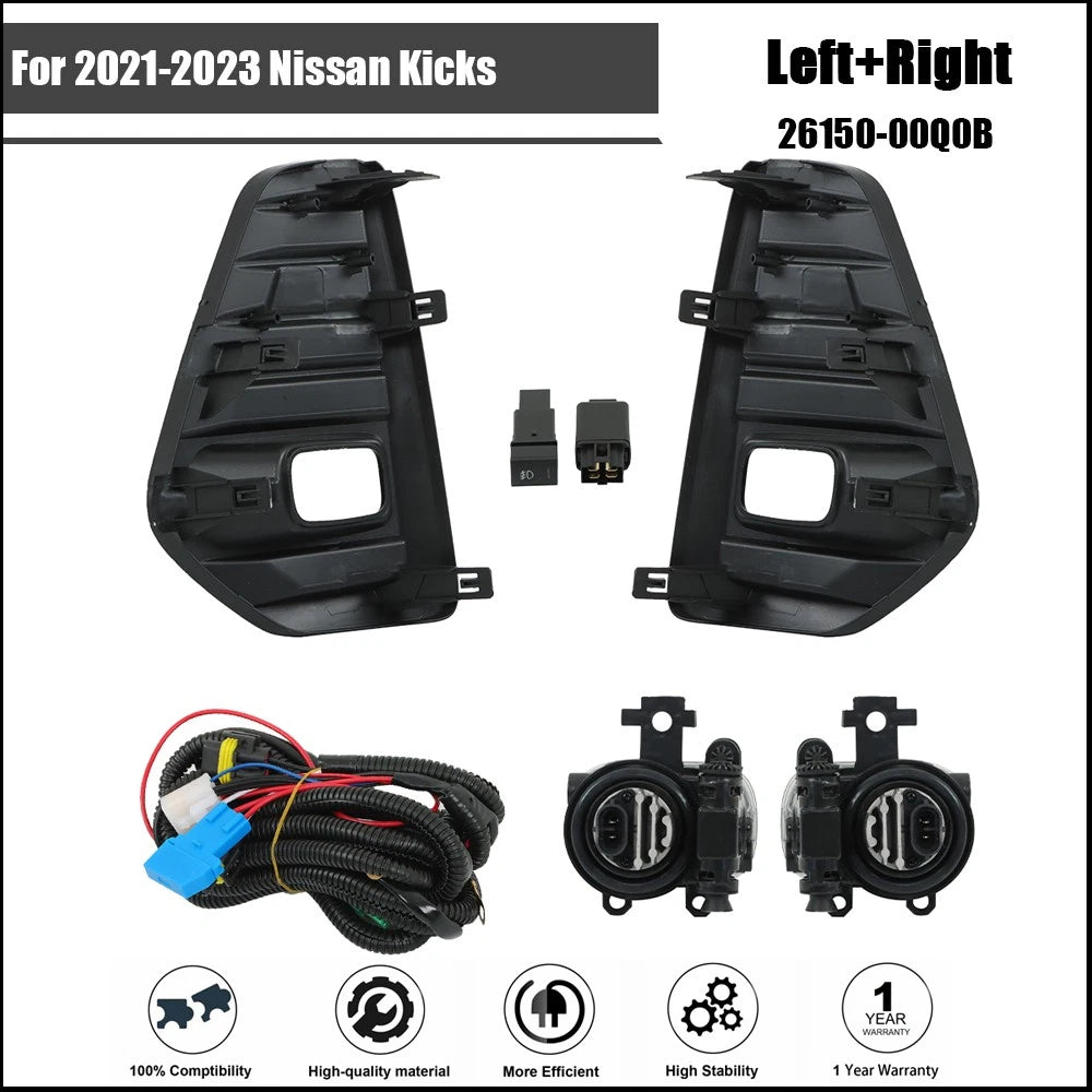 LED Fog Lights Pair for Nissan Kicks (2021–2023)
