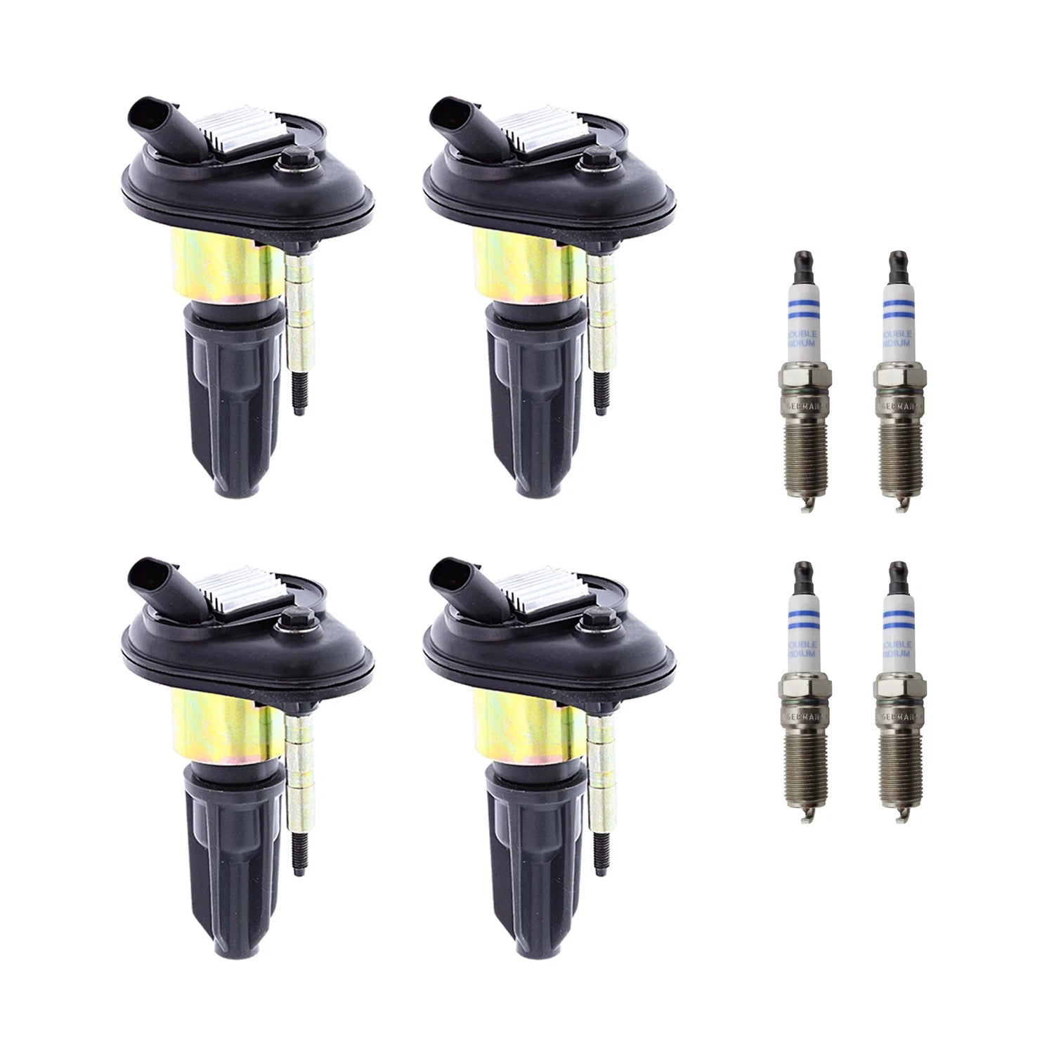 Set of 4 Ignition Coils & Spark Plugs for Chevrolet Colorado i-290 (2004–2012)