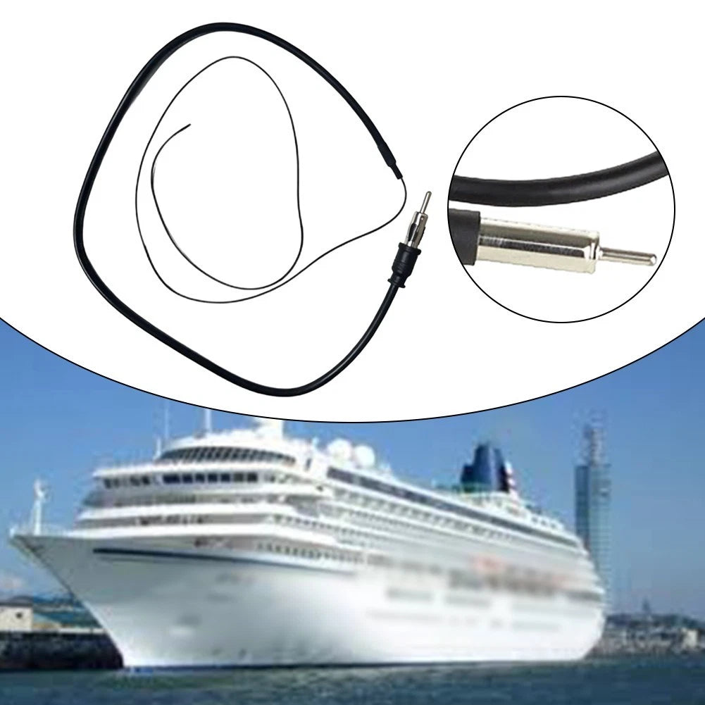FM AM Marine Radio Antenna for Boats RV ATV UTV (Weatherproof)