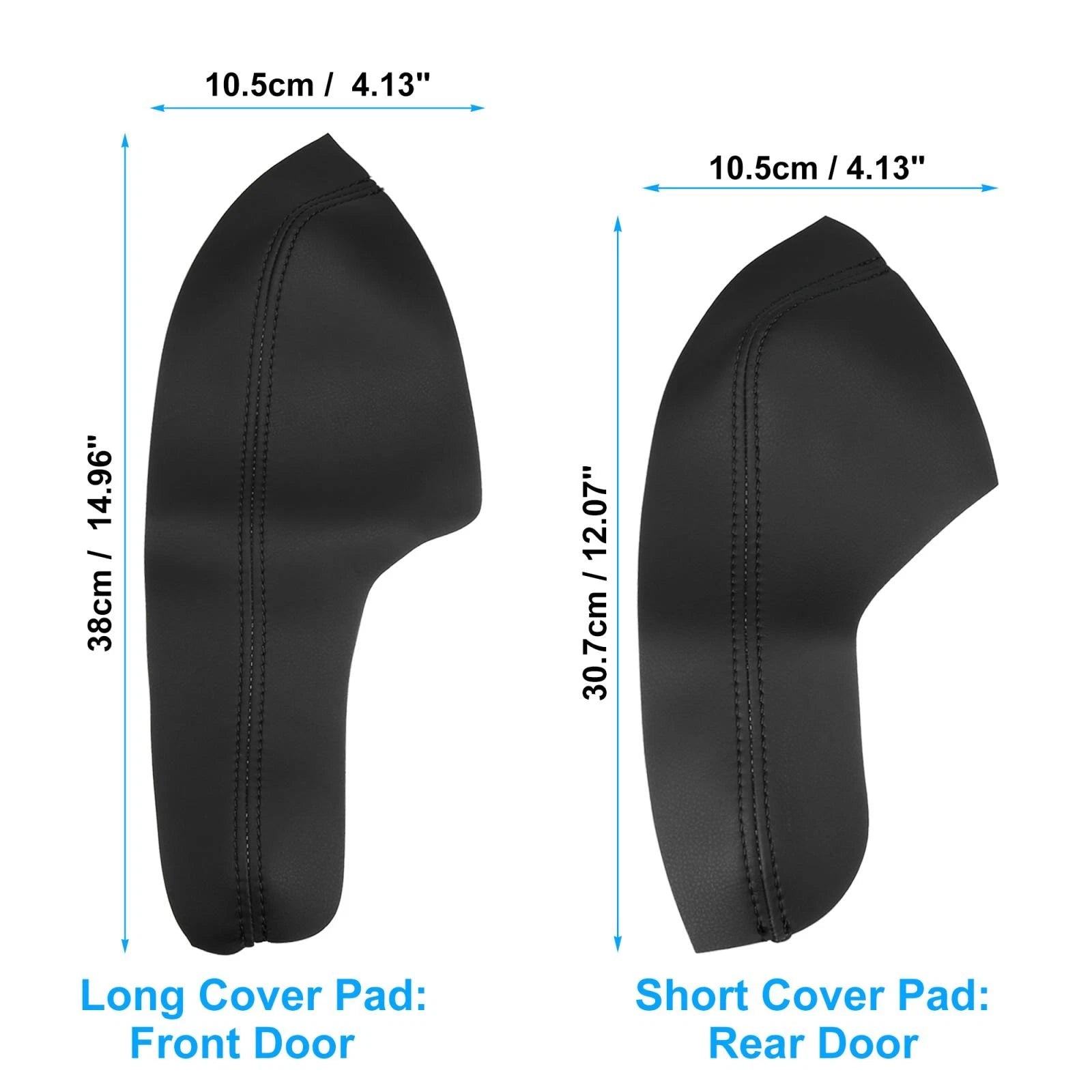 Set of 4 Door Armrest Covers for Honda Civic (2016–2020) Black Line