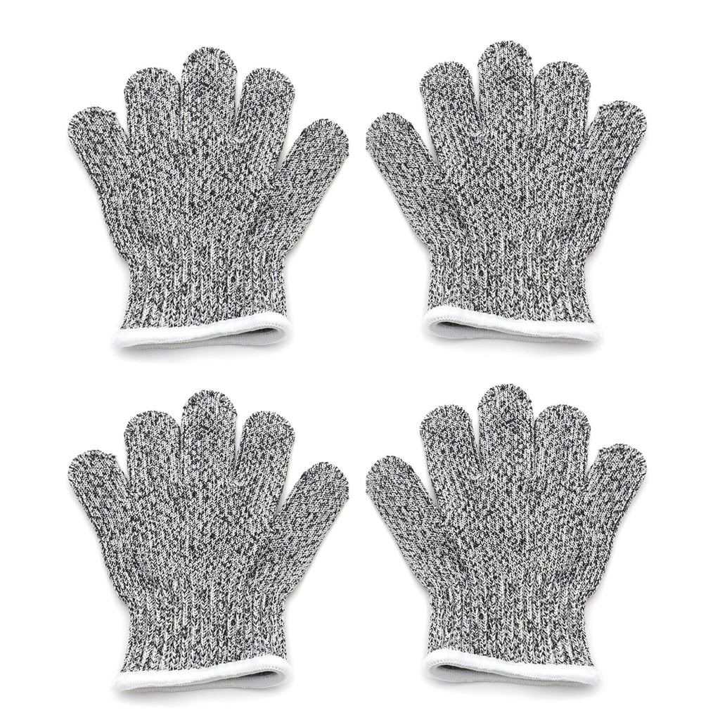 Cut-Resistant Stretch Gloves for Kids 6-8 Years (Level 5 Protection)
