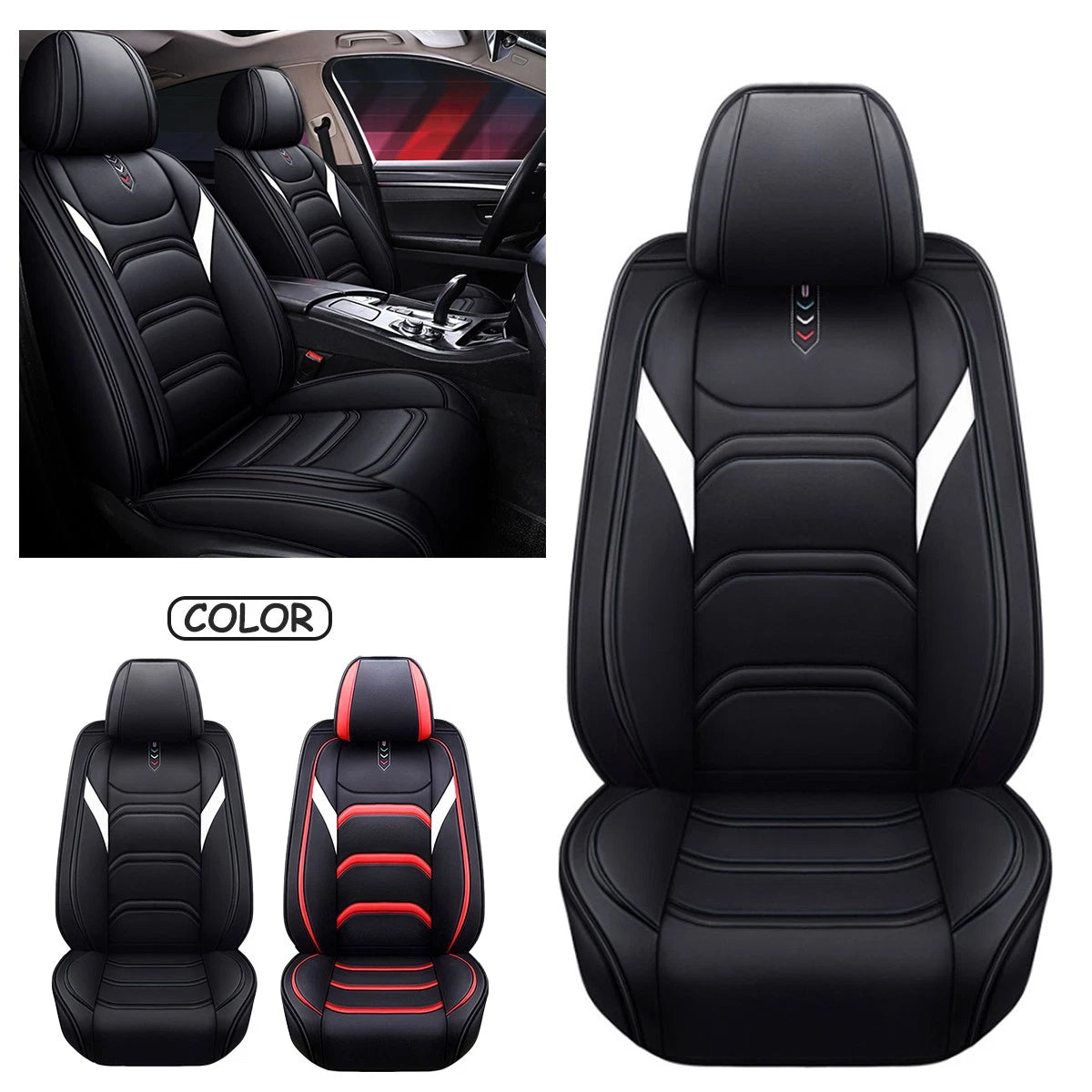 Luxury Leather Car Seat Covers for Nissan (1 Piece)