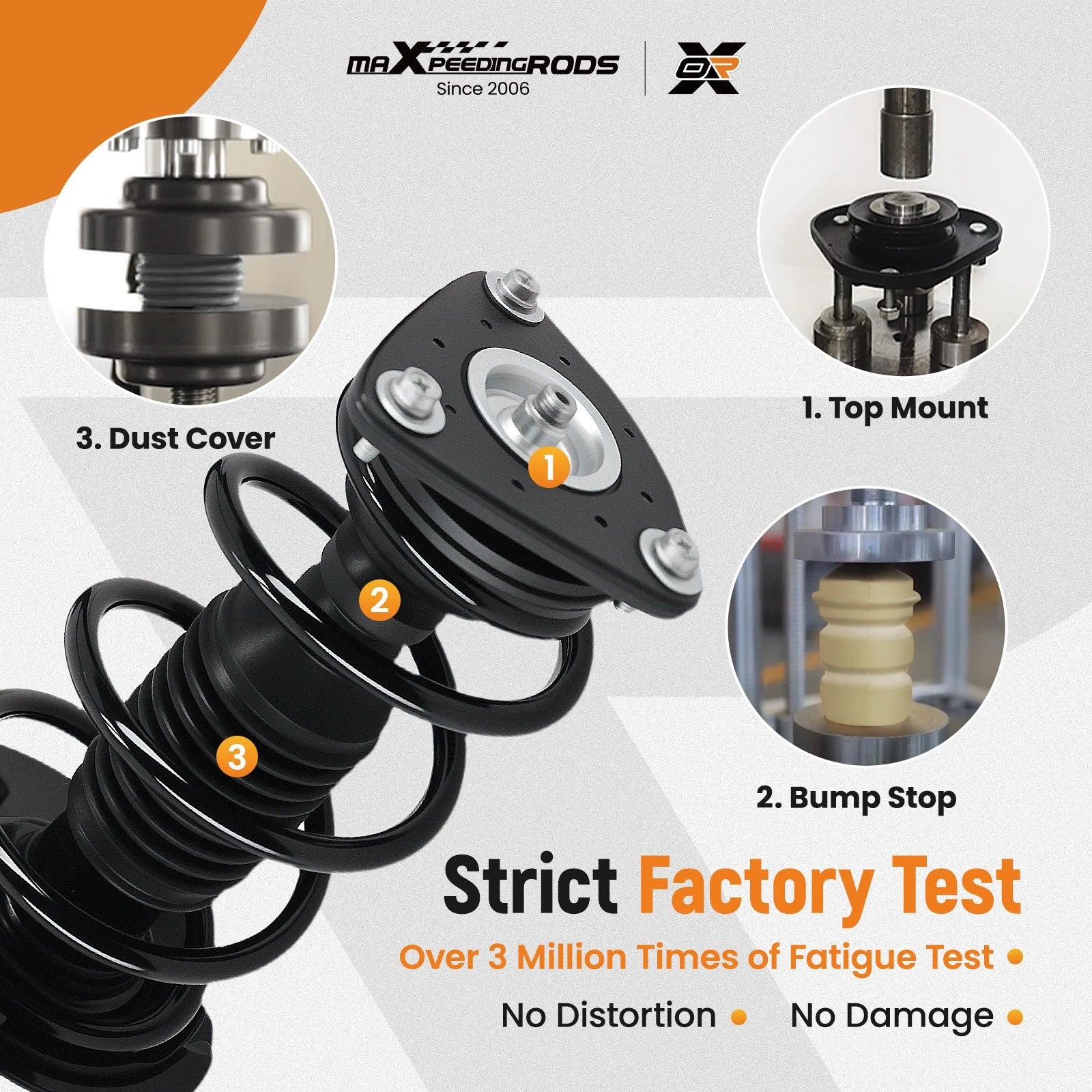 Quick Complete Struts Shock Coil Spring for Ford Focus (2013–2018)