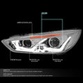 Dual LED DRL Projector Headlights for Ford Focus (2015–2018)