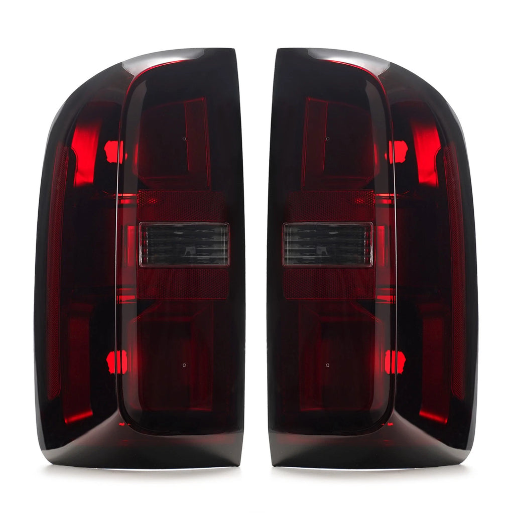 Halogen Tail Lights Pair for Chevy Colorado (2015–2022) Red Smoked Lens