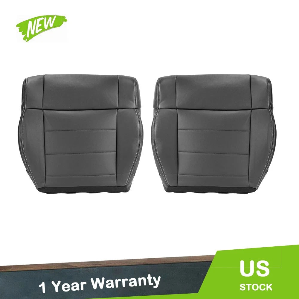 2Pcs Bottom Seat Cover for Jeep Wrangler (2007–2012) Leather Durable