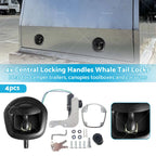 4X Power Operated Whale Tail T Handle Folding Lock for Trailer Canopy (DC 12V)