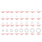Set of 1228 Silicone O-Rings for Various Applications (OD 4-32mm)