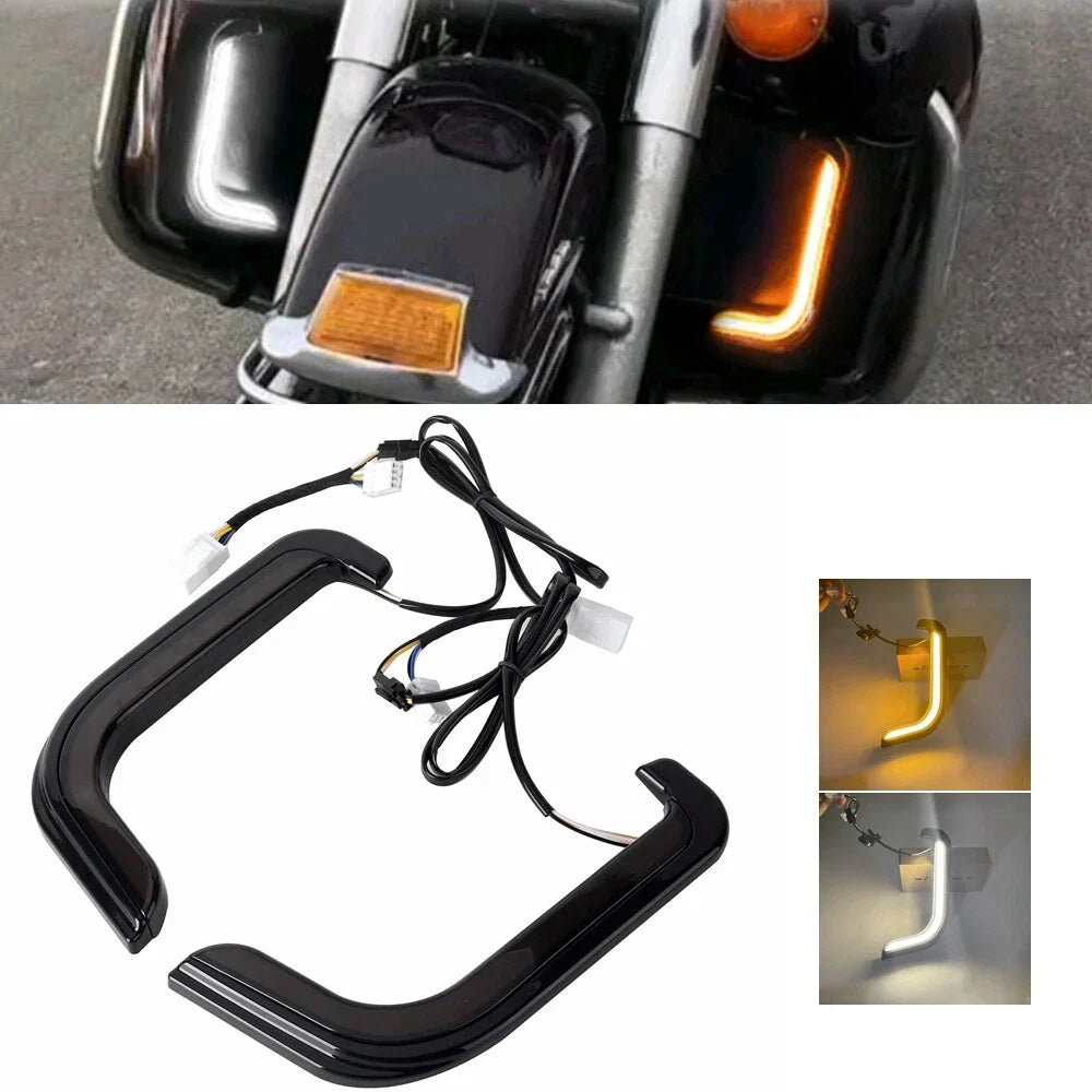 LED Fairing Accent Turn Signal Lights for Harley Touring Electra Glide (2014-2023)