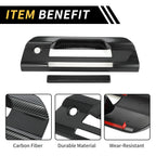 Set of 4 Carbon Fiber Pattern Trunk Door Handle Bowl Covers for Ford Ranger (2023–2024)