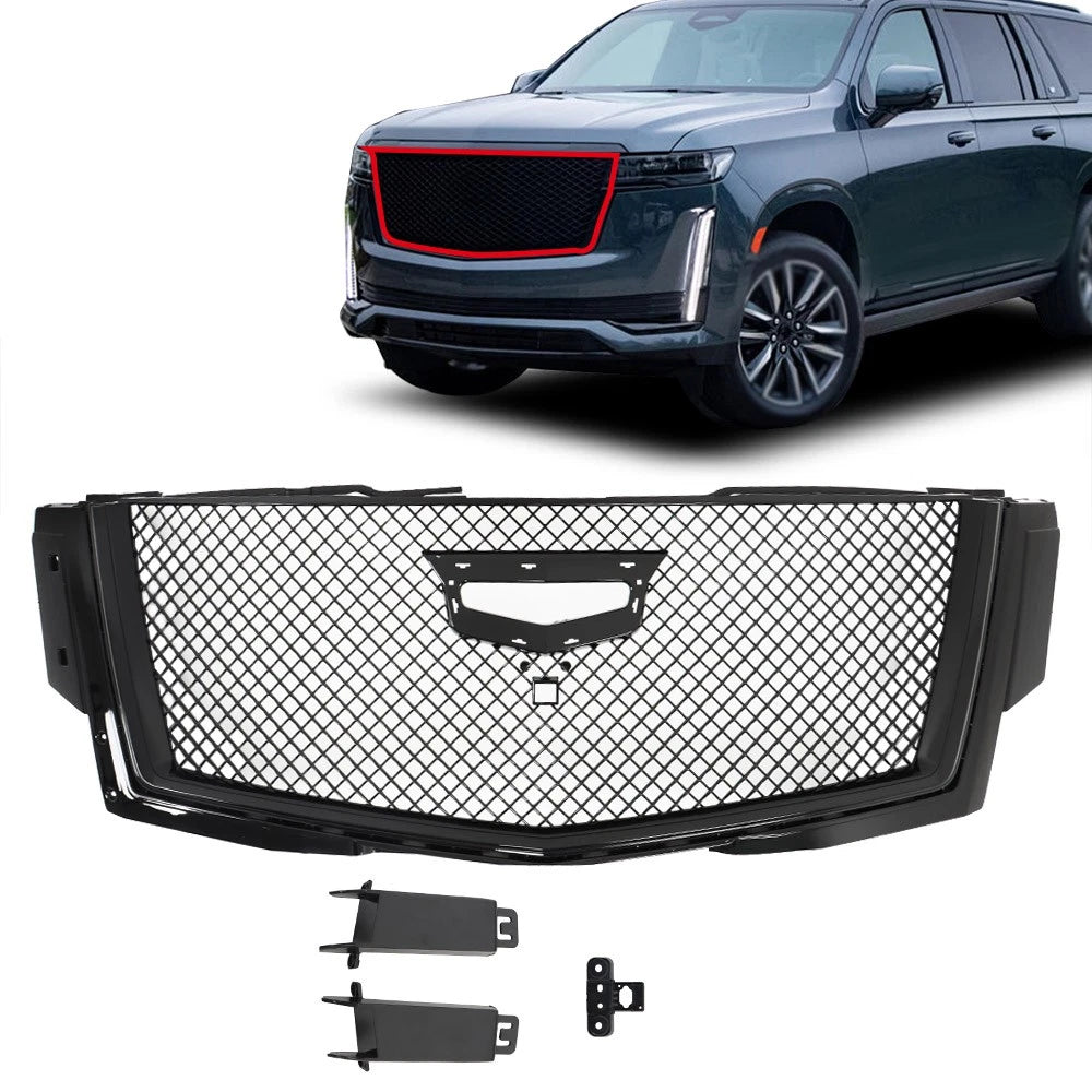 Front Upper Center Mesh Grille for Cadillac Escalade (2015–2020)